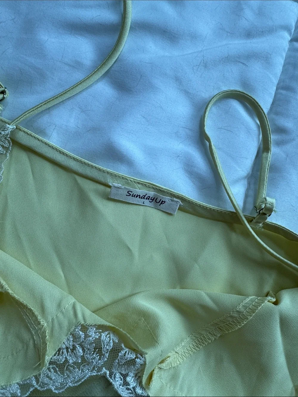 Sunday Up Silk/Lace Cami Large